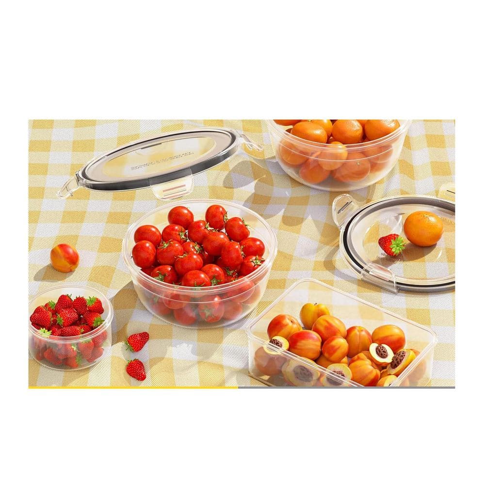 Airtight 26-Pack Food Storage Containers Set Microwave Dishwasher Safe Leakproof BPA-Free Plastic with Labels and Pen - Hercitys