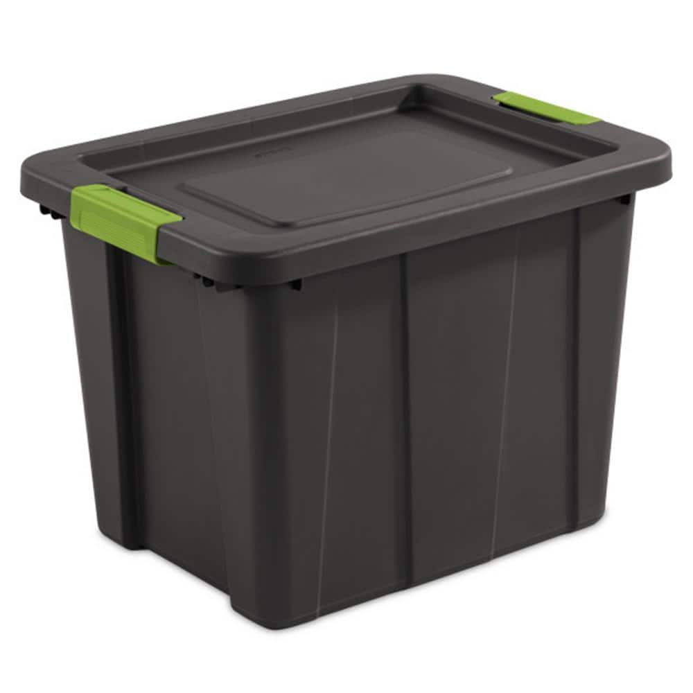 Tuff1 Latching 18 Gal. Plastic Storage Tote Container and Lid (6-Pack) - Hercitys