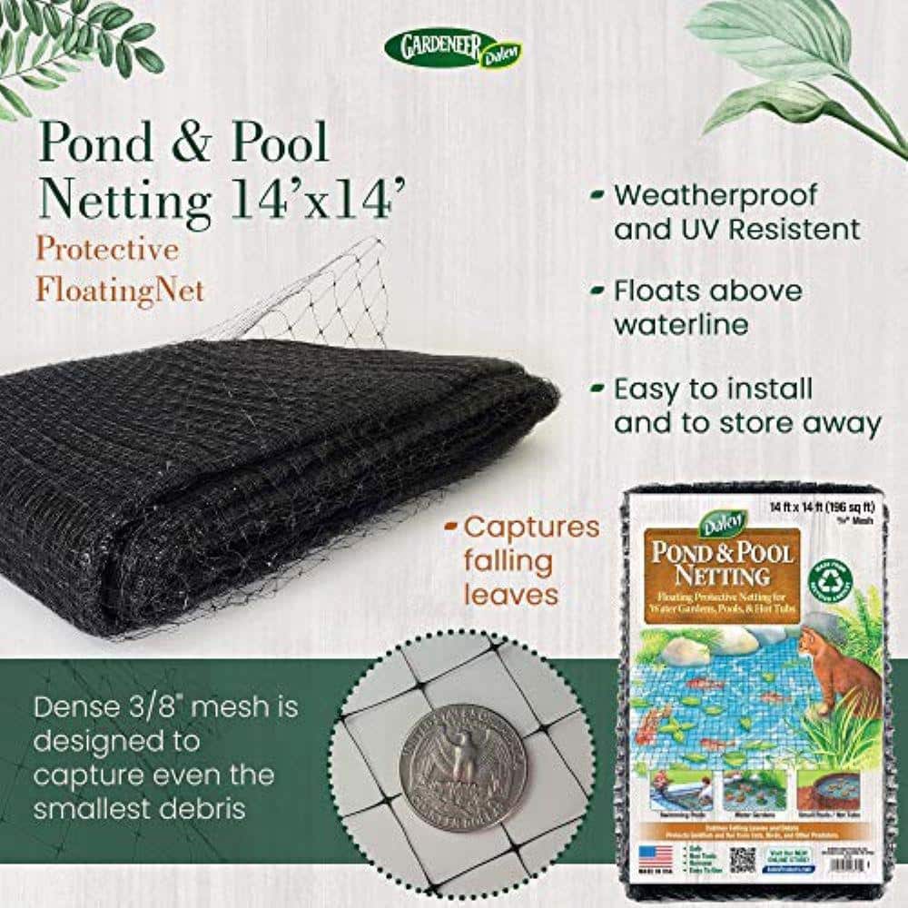 Pool and Pond netting 3/8 in. Polypropylene Mesh (28 ft. x 28 ft. ) - Hercitys