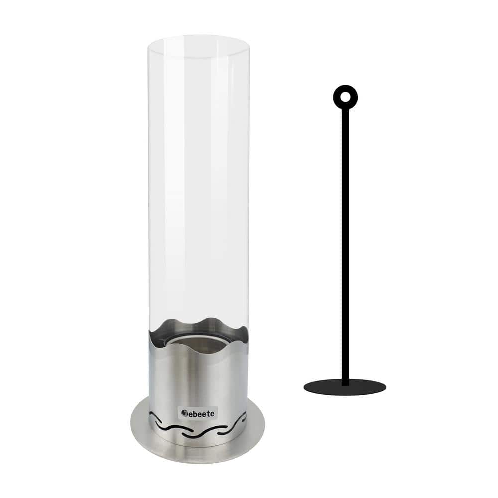 Portable Tabletop Fire Pit 15.7 in. X 5.9 in. Clean-Burning Bio Ethanol Ventless Fireplace for Indoor/Outdoor - Hercitys