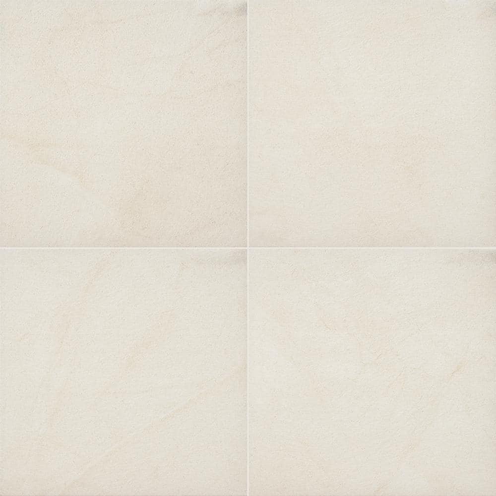 Living Style Cream 2 cm. x 18 in. x 36 in. Matte Porcelain Stone Look Paver (216 sq. ft./Pallet) - Hercitys