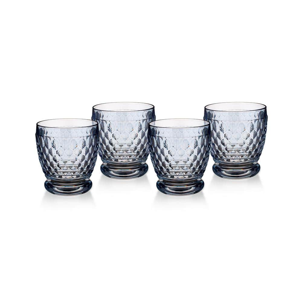 Boston (Set of 4) Blue Double Old Fashion Glasses - Hercitys