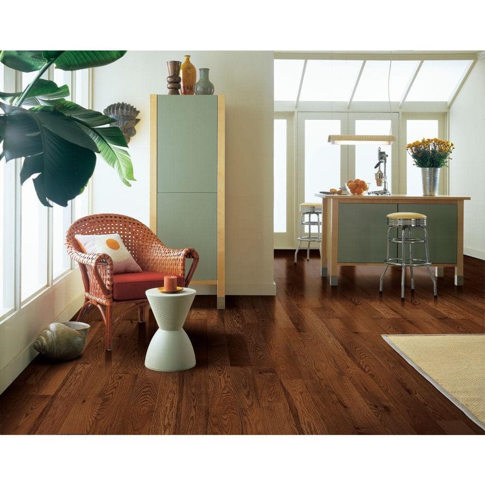 American Originals Brown Earth Oak 3/4 in. T x 5 in. W x Varying L Solid Hardwood Flooring (23.5 sqft /case) - Hercitys