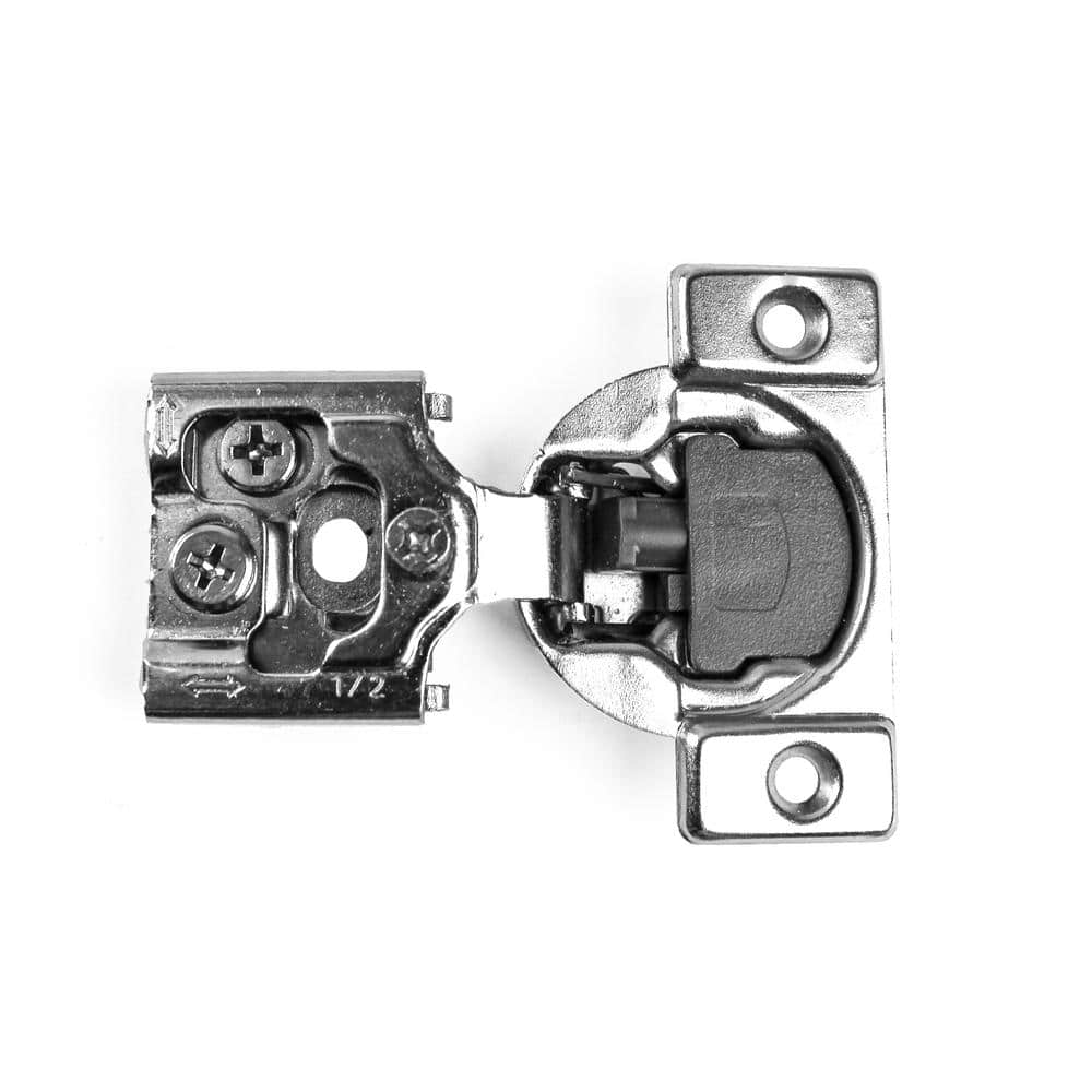 90-Degree 1/2 in. (35 mm) Overlay Soft Close Face Frame Cabinet Hinges with Installation Screws (5-Pairs) - Hercitys