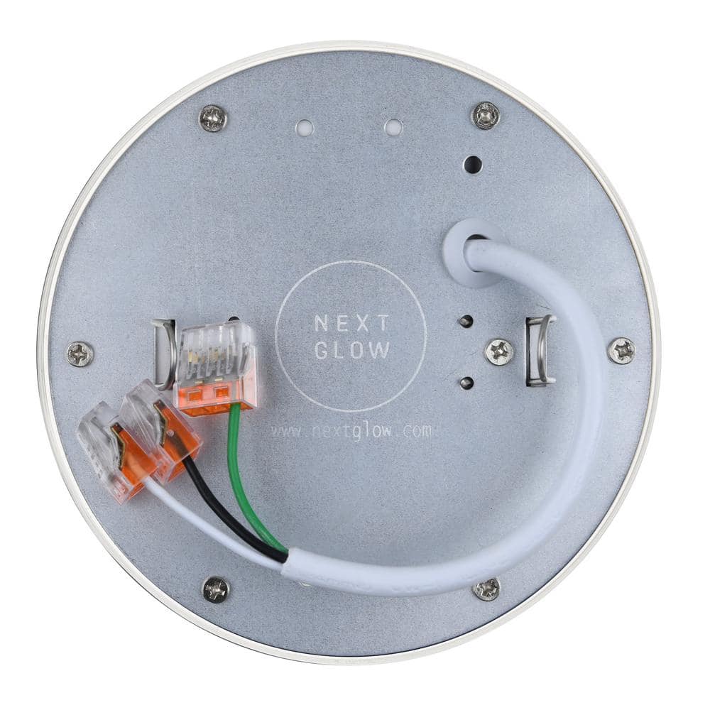 Ultra Slim Luxurious Edge-lit 5 in. Round White 4000K LED Easy Installation Ceiling Light Flush Mount (1-Pack) - Hercitys