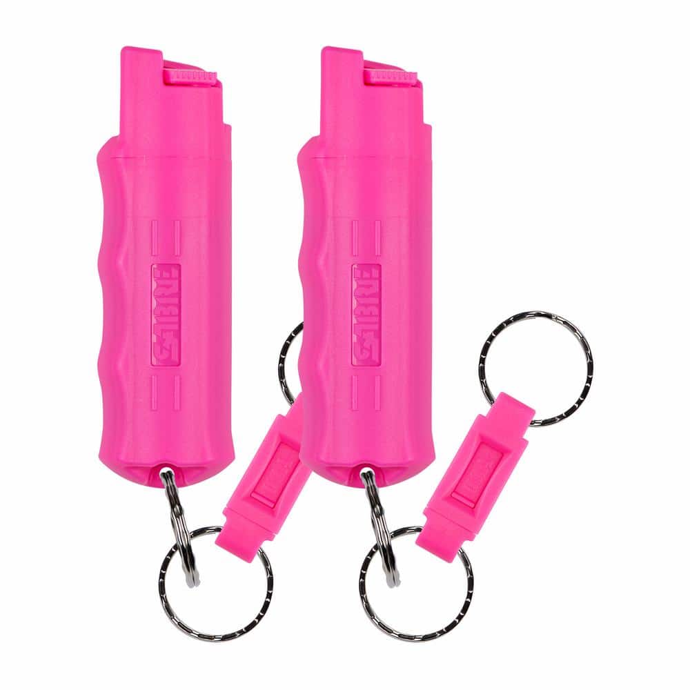 Pink Pepper Spray with Quick Release Key Ring Combo Pack - Hercitys