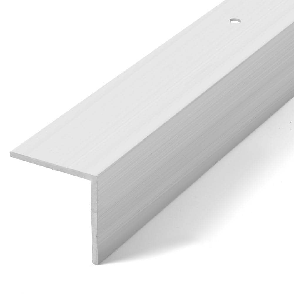 Silver 1 in. x 72 in. Carpet Edge Trim Nosing Transition Strip - Hercitys