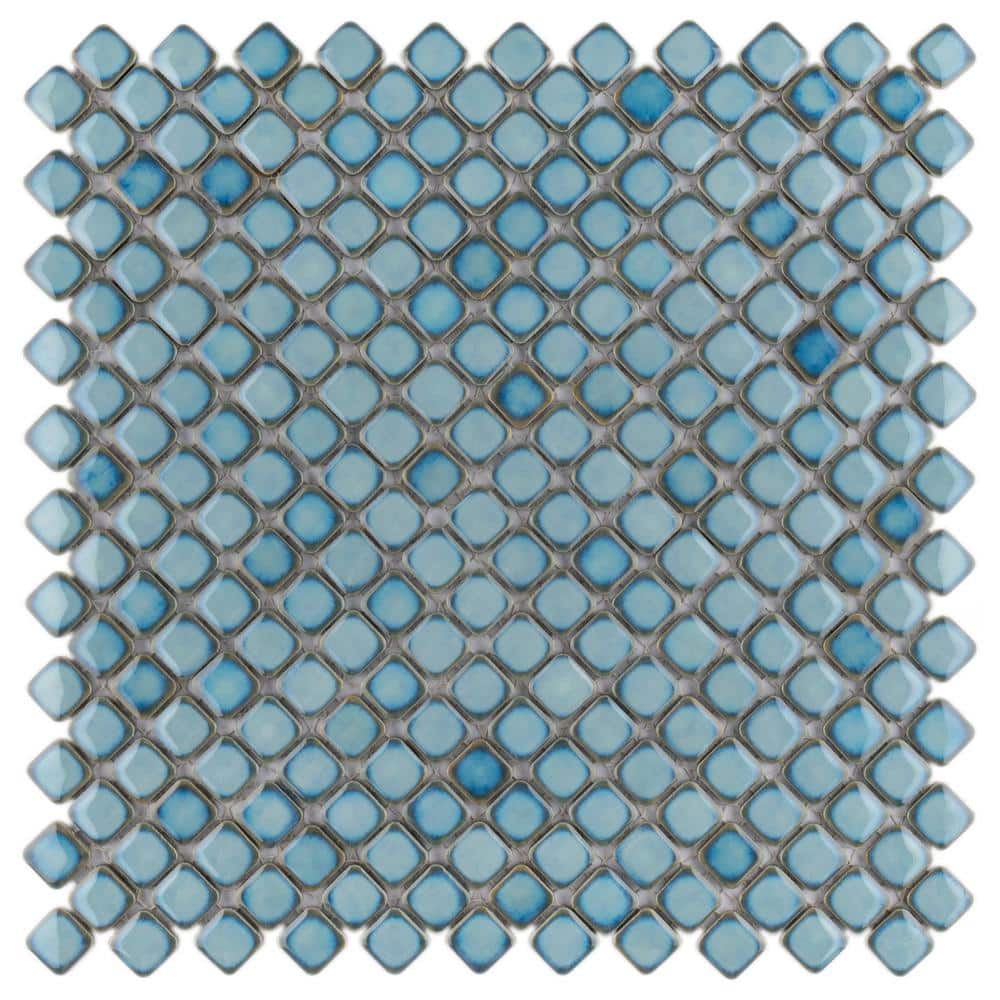 Hudson Diamond Marine 12-3/8 in. x 12-3/8 in. Porcelain Mosaic Tile (10.9 sq. ft./Case) - Hercitys