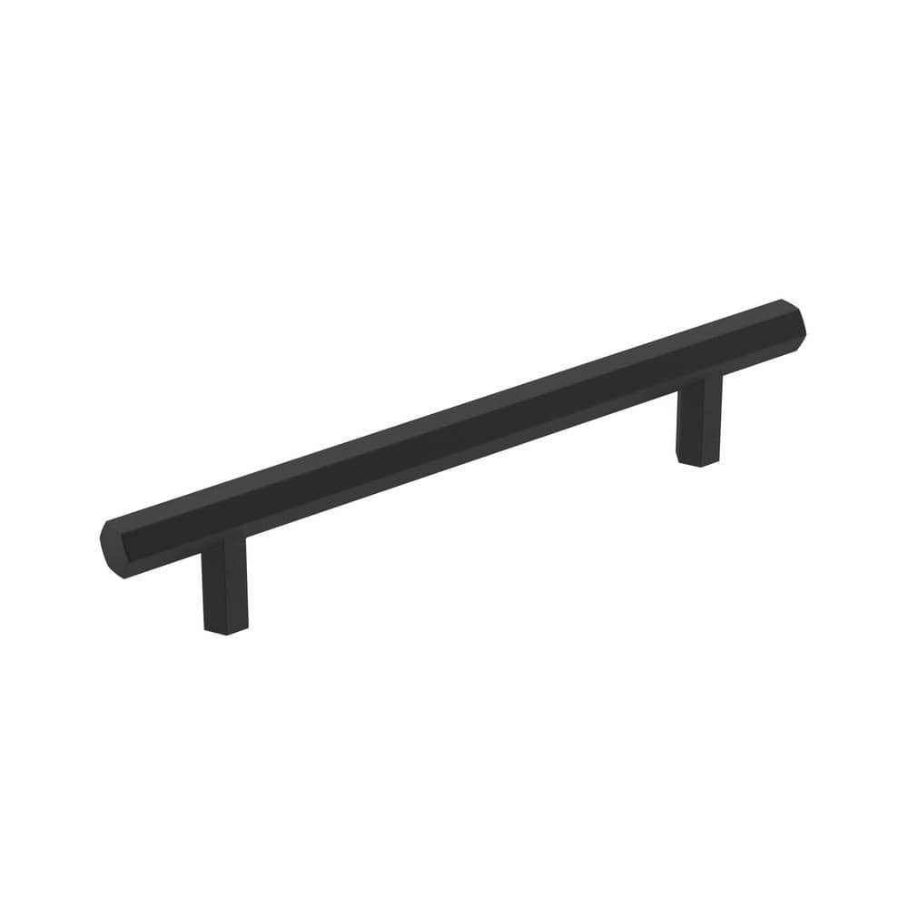 Caliber 5-1/16 in. (128mm) Modern Matte Black Bar Cabinet Pull - Hercitys