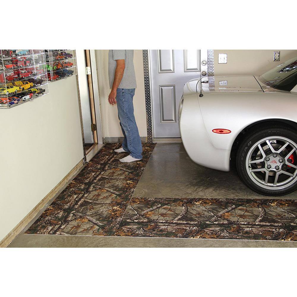 Garage Floor Mat 2 ft. 5 in. W x 9 ft. L Realtree Commercial/Residential Polyester Garage Flooring Roll - Hercitys