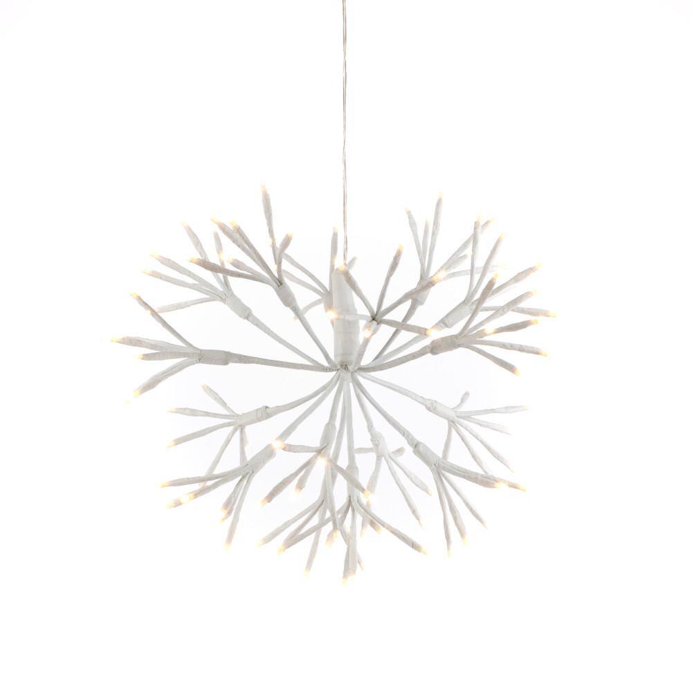 Starburst 11.8 in. Pre-Lit Warm White LED Christmas Hanging Lights - Hercitys