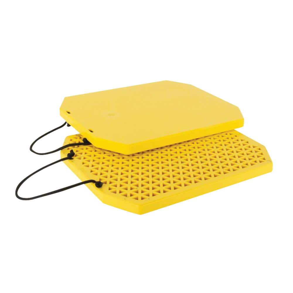 Heavy-Duty Extra-Large Stabilizer Jack Pads with Handle (Set of 2) - Hercitys