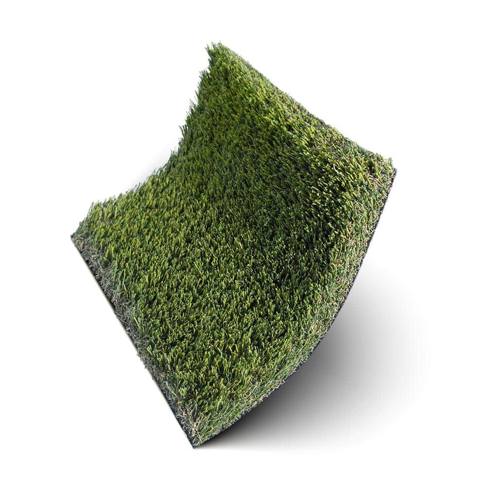 Eco 94 Jade + Olive Green 15 ft. Wide x Cut to Length Artificial Grass Carpet - Hercitys