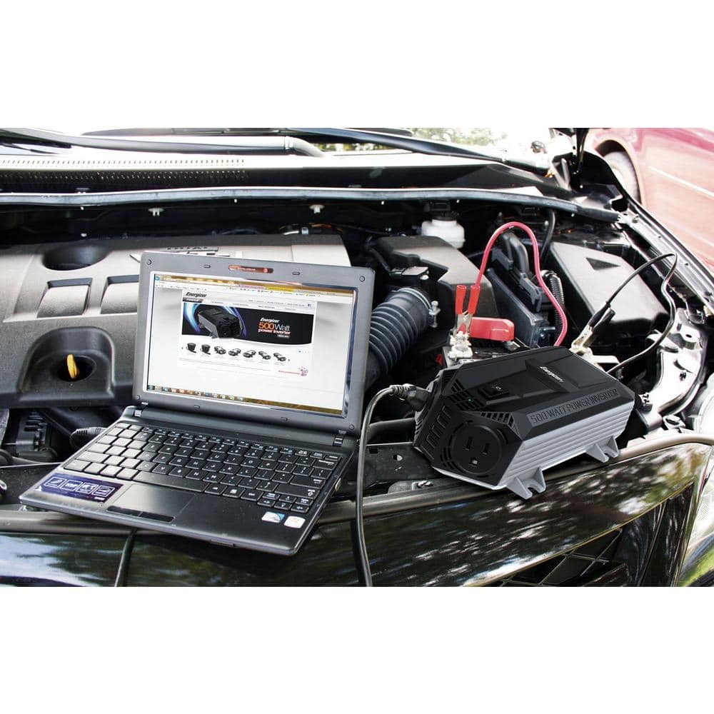 EN548 500-Watt Power Inverter 12V DC to AC Plus 4 x 2.4A USB charging ports Total 9.6 Amps - Hercitys