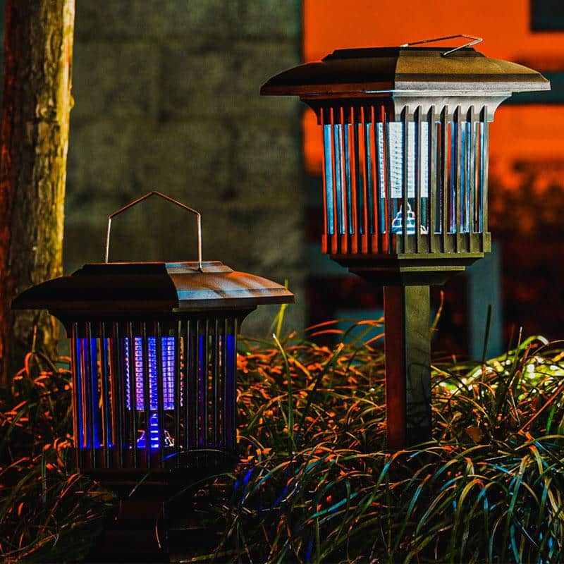 Outdoor Circular Electric UV Mosquito Killer Lamp Pest Fly Trap Catcher Harmless Bug Zapper for Backyard Patio - Hercitys