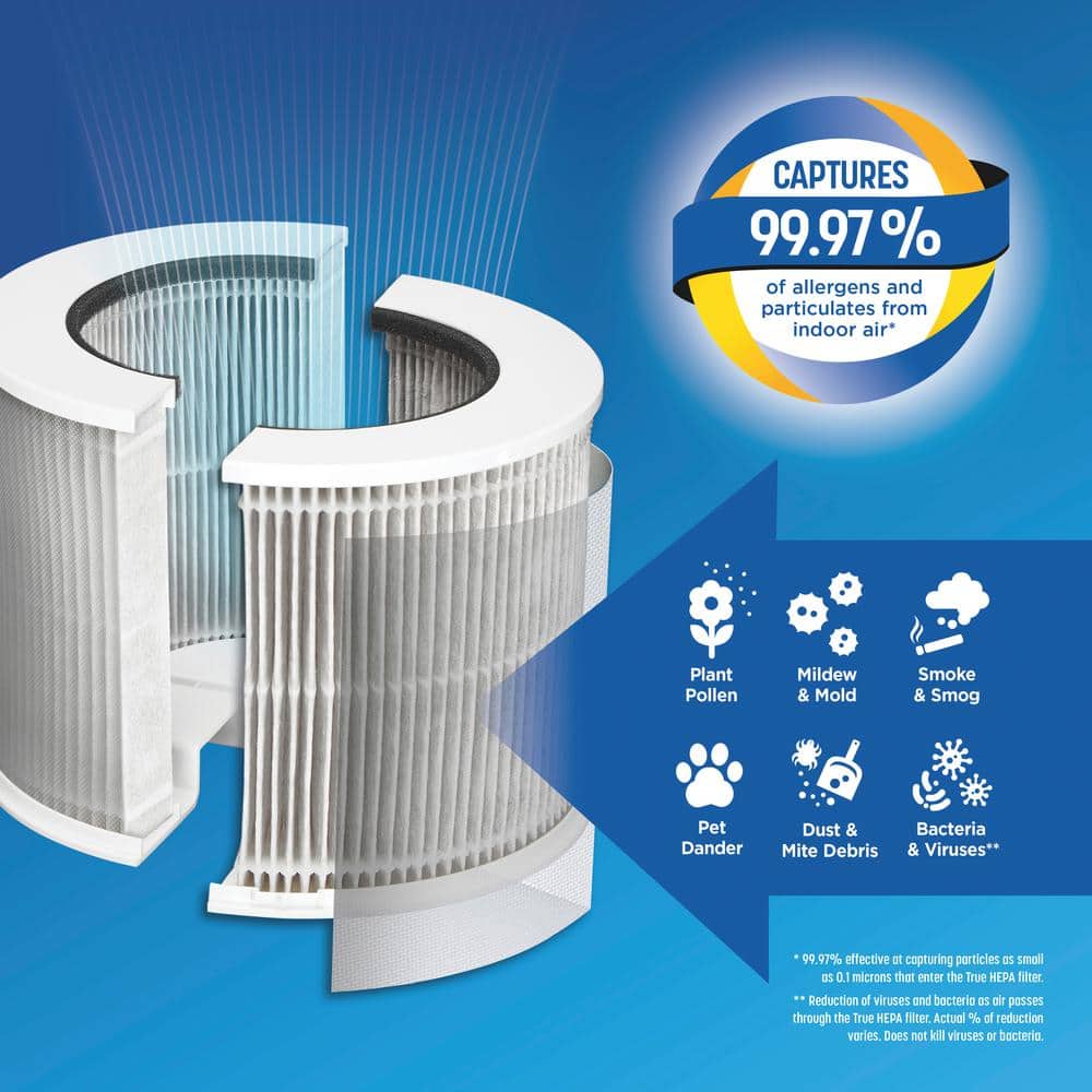 Tabletop Air Purifier True HEPA Replacement Filter - Hercitys