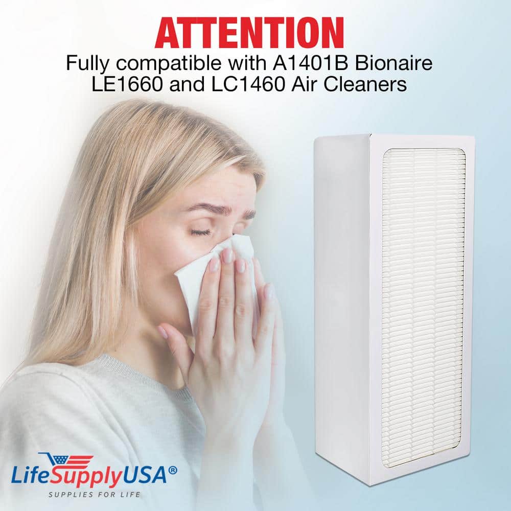 True HEPA Filter Replacement Compatible with Bionaire A1401B LE1660 and LC1460 Air Purifier - Hercitys