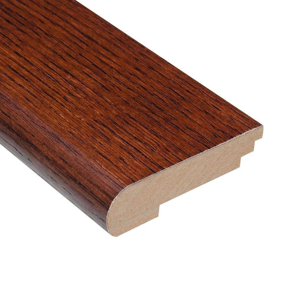 Oak Toast 3/8 in. Thick x 3-1/2 in. Wide x 78 in. Length Stair Nose Molding - Hercitys