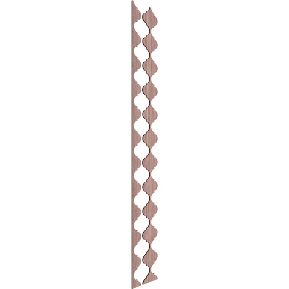 Marrakesh 94 in. H x 0.375 in. W Slatwall Panels in Walnut 12-Pack - Hercitys