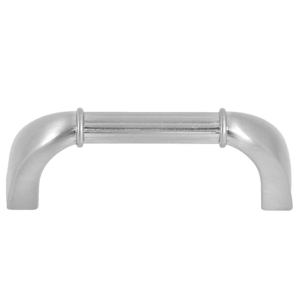 Athens 3 in. Center-to-Center Satin Nickel Cabinet Pull (10-Pack) - Hercitys