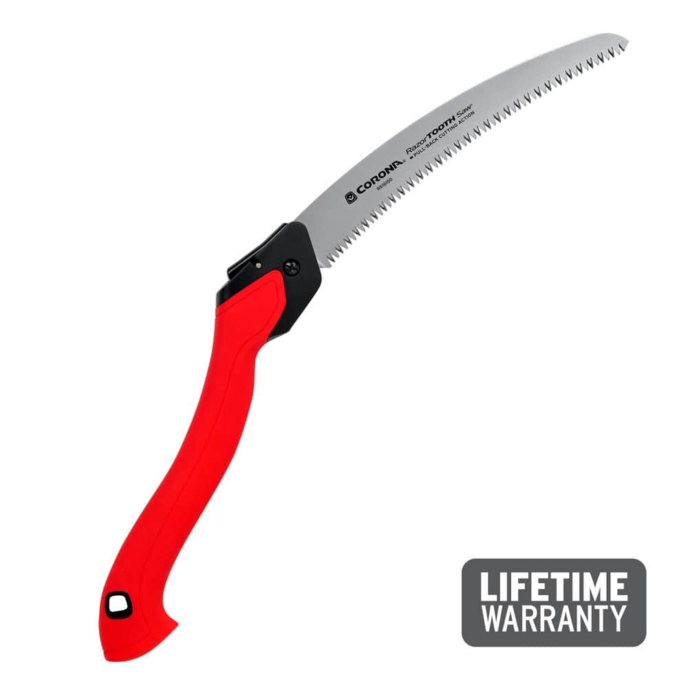 RazorTOOTH 10 in. High Carbon Steel Blade with Ergonomic Non-Slip Handle Folding Pruning Saw - Hercitys