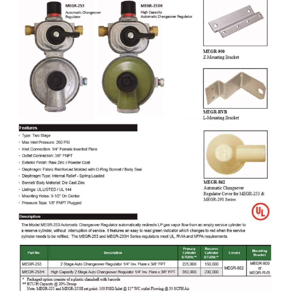 High Capacity Automatic Changeover Regulators - Hercitys