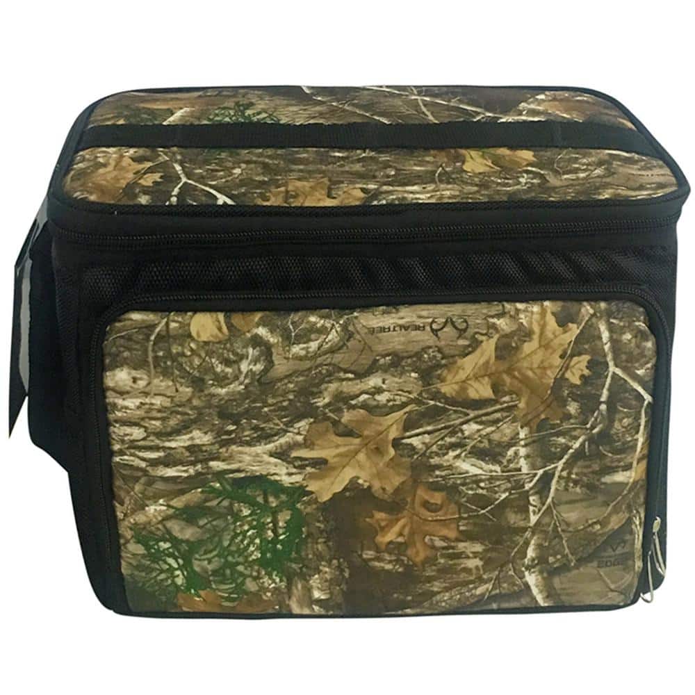 Kool Zone 12 Can Insulated Cooler Bag with Hard Liner in Realtree Edge Camo - Hercitys