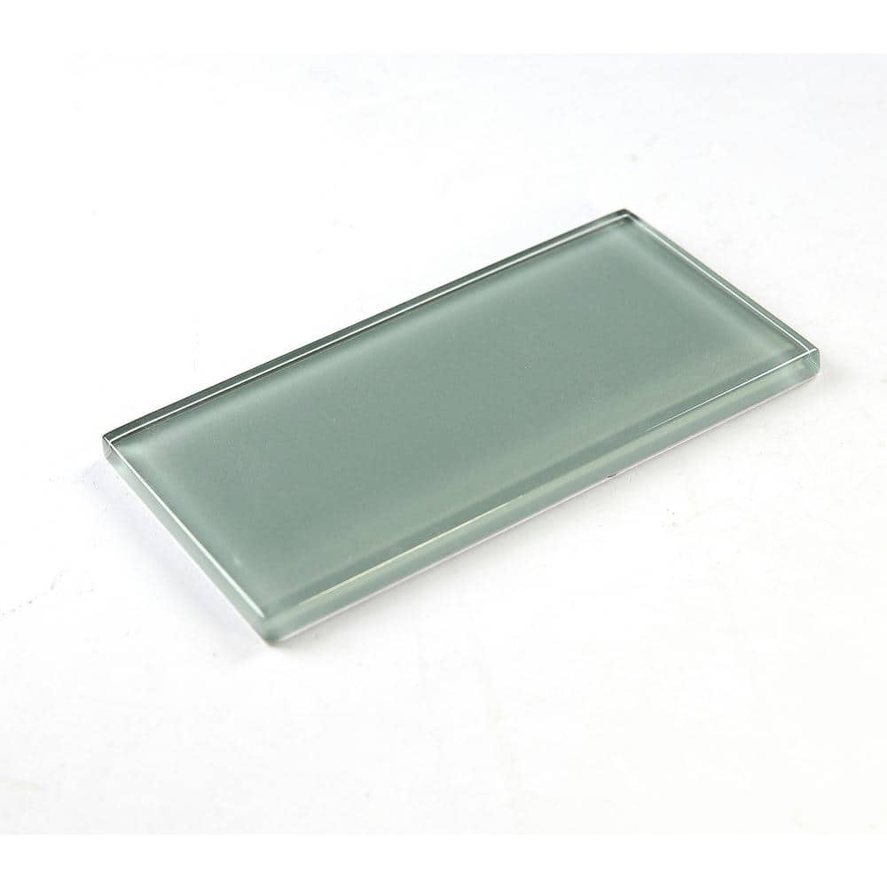 Modern Green 3 in. x 6 in. Glass Subway Wall Tile (7.5 sq. ft./Case) - Hercitys