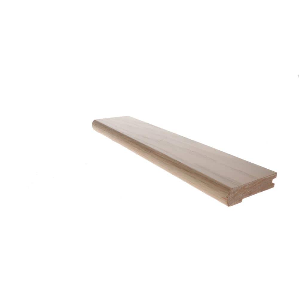 Stair Nose White Oak Mithril .625 in. T x 2 in. W x 78 in. L Matte Hardwood Trim - Hercitys