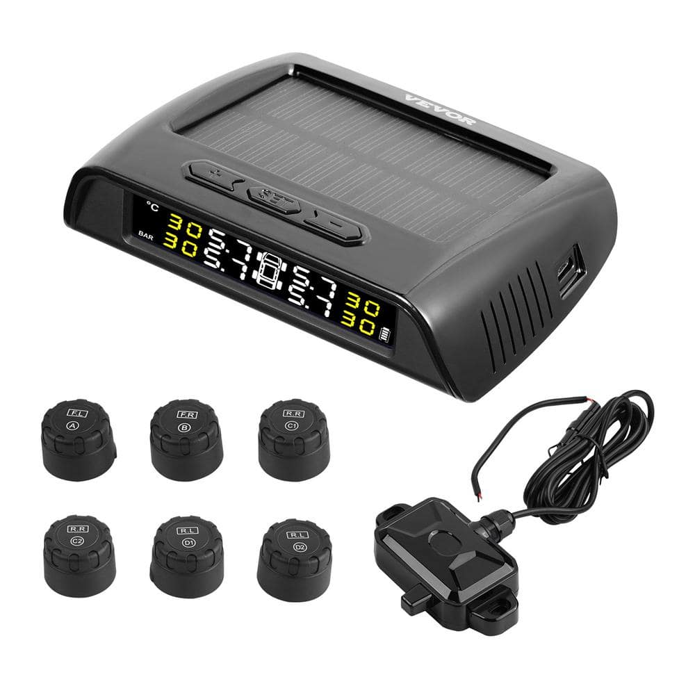 RV Tire Pressure Monitoring System,7.3-116 PSI Trailer TPMS,Universal Wireless Car Alarm System,Waterproof Set - Hercitys