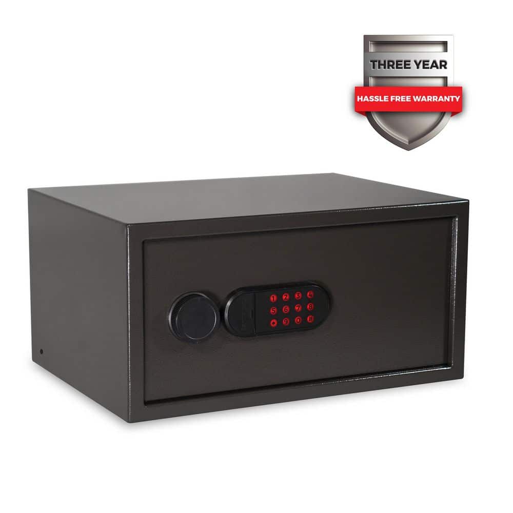 Home and Office 1.34 cu. ft. Security Vault with Electronic Lock, Dark Gray Hammertone Finish - Hercitys
