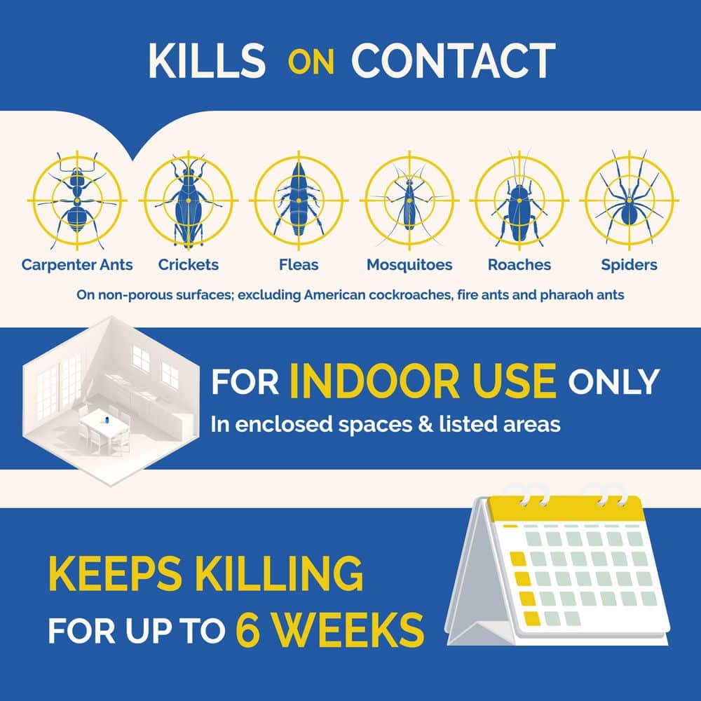 No-Mess Insect Fogger Aerosol with Odor Neutralizer (3-Count) - Hercitys