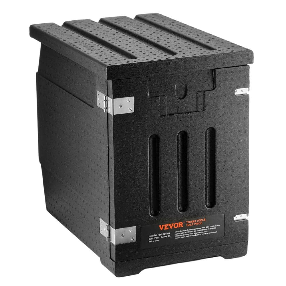 Insulated Food Pan Carrier 82 qt. Hot Box for Catering, LLDPE Food Box Carrier with Double Buckles - Hercitys