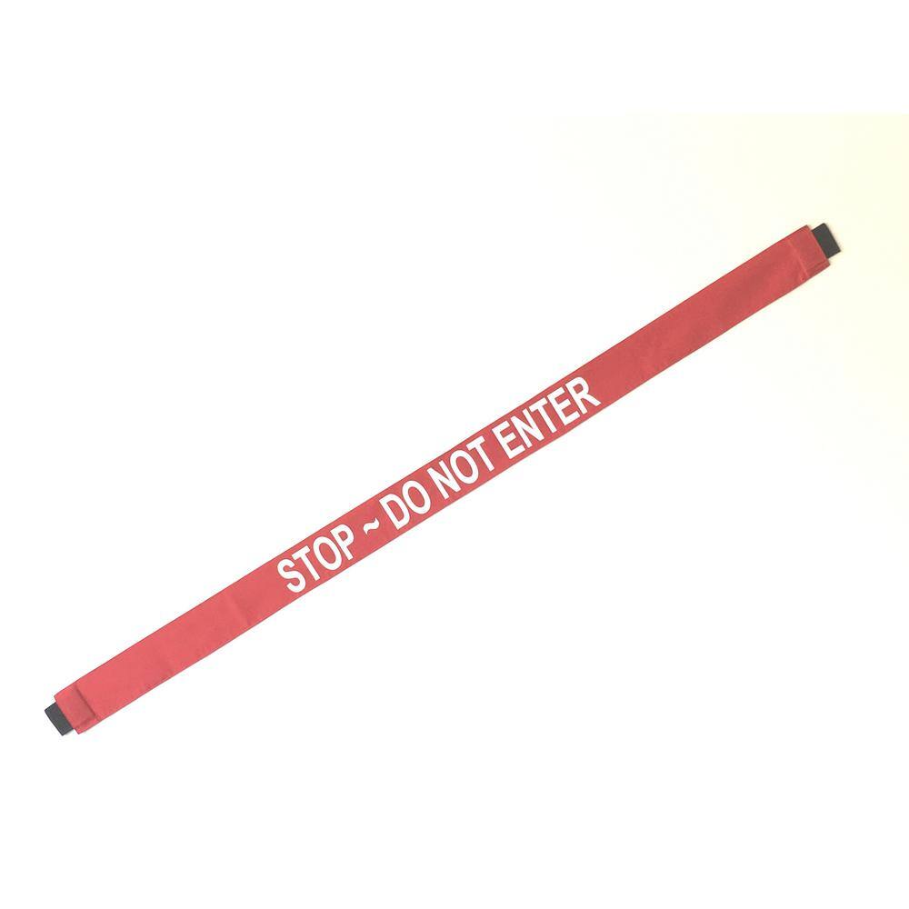 Nylon Stop Do Not Enter Safety Banner with Magnetic Ends. Fits up to a 51 in. Extra-Wide Doorway - Hercitys