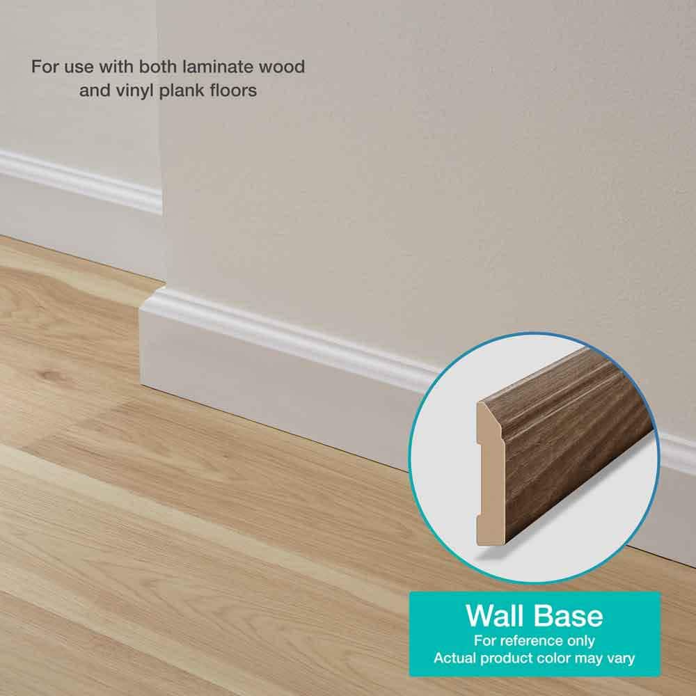 Tanglewood 0.62 in. T x 3.3 in. W x 94.5 in. L Textured Wood Look Laminate Moulding/Trim Base Molding - Hercitys