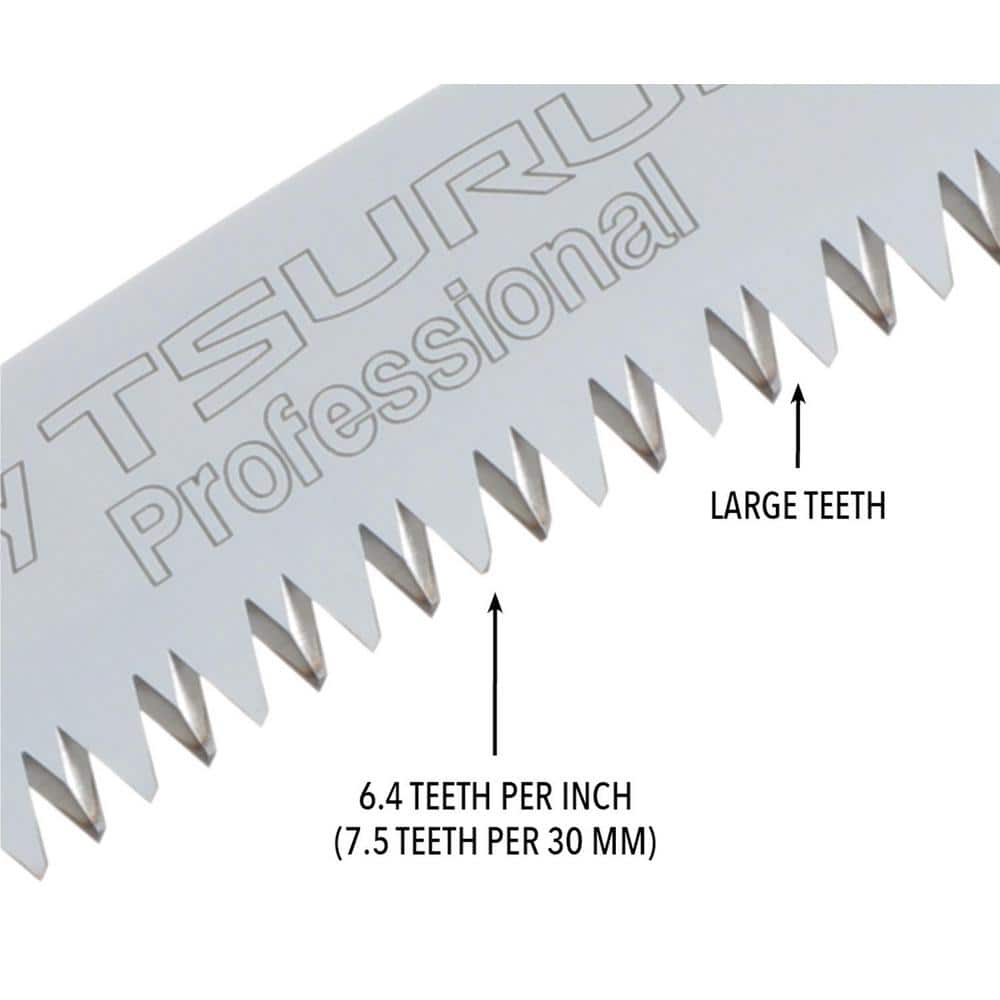 Tsurugi 13 in. Curved Large Teeth Pruning Hand Saw Replacement Blade - Hercitys
