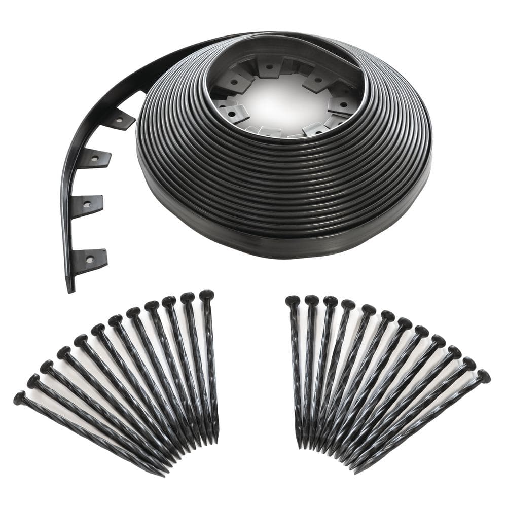 No-Dig 60 ft. Landscape Edging Kit - Hercitys