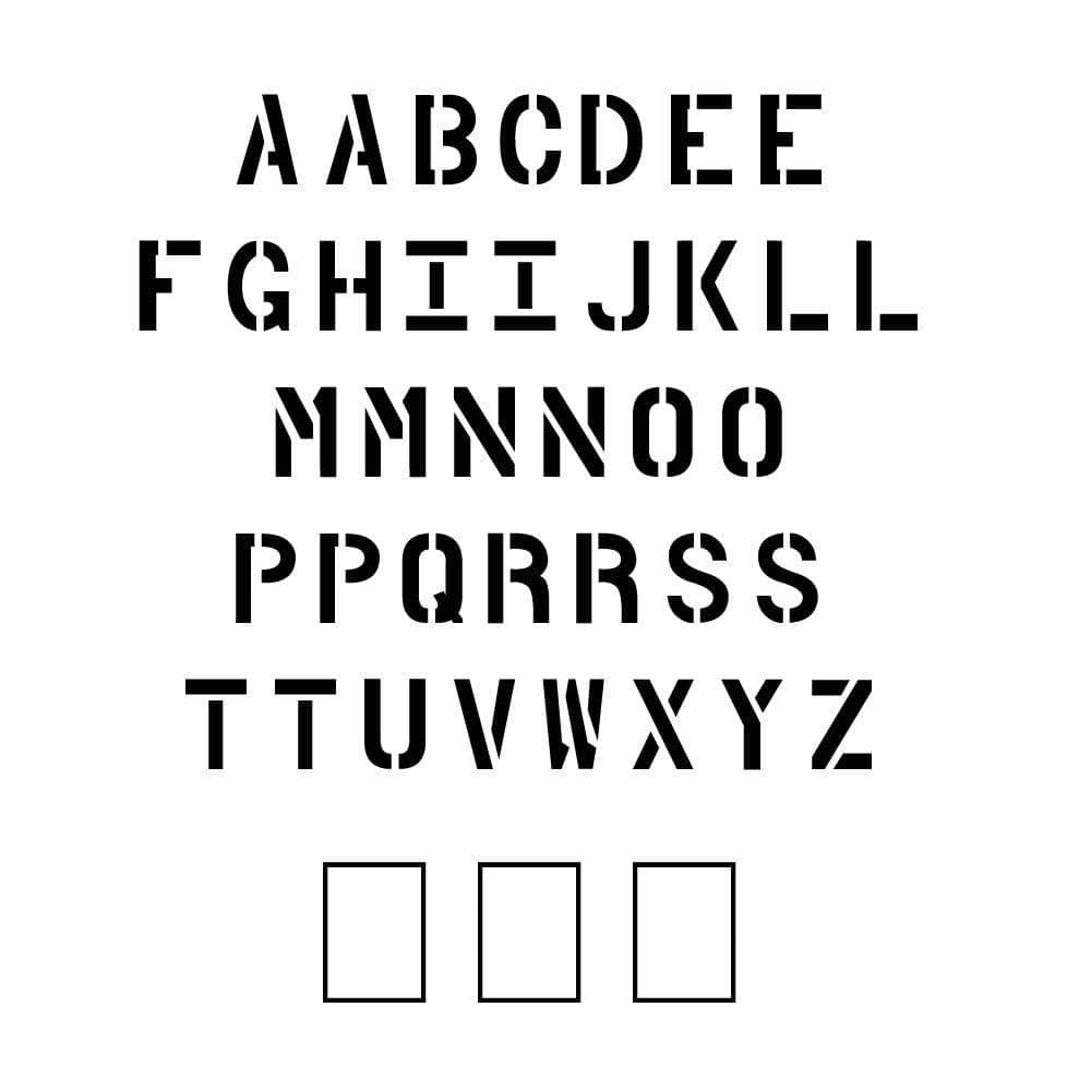 6 in. Parking Lot Alphabet Set - Hercitys