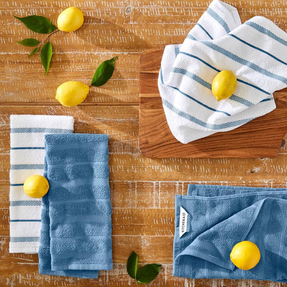 Albany Blue Kitchen Towel Set (Set of 4) - Hercitys