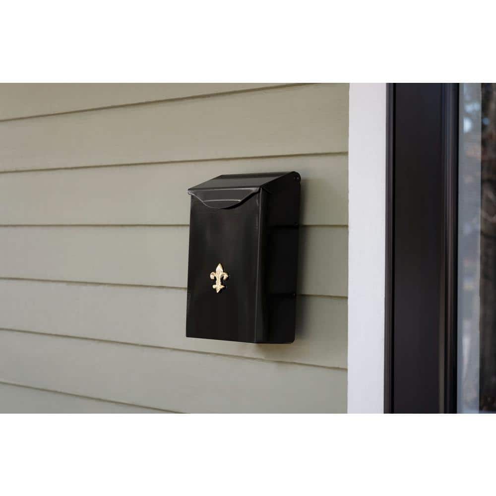 City Classic Black, Small, Steel, Vertical, Wall Mount Mailbox - Hercitys