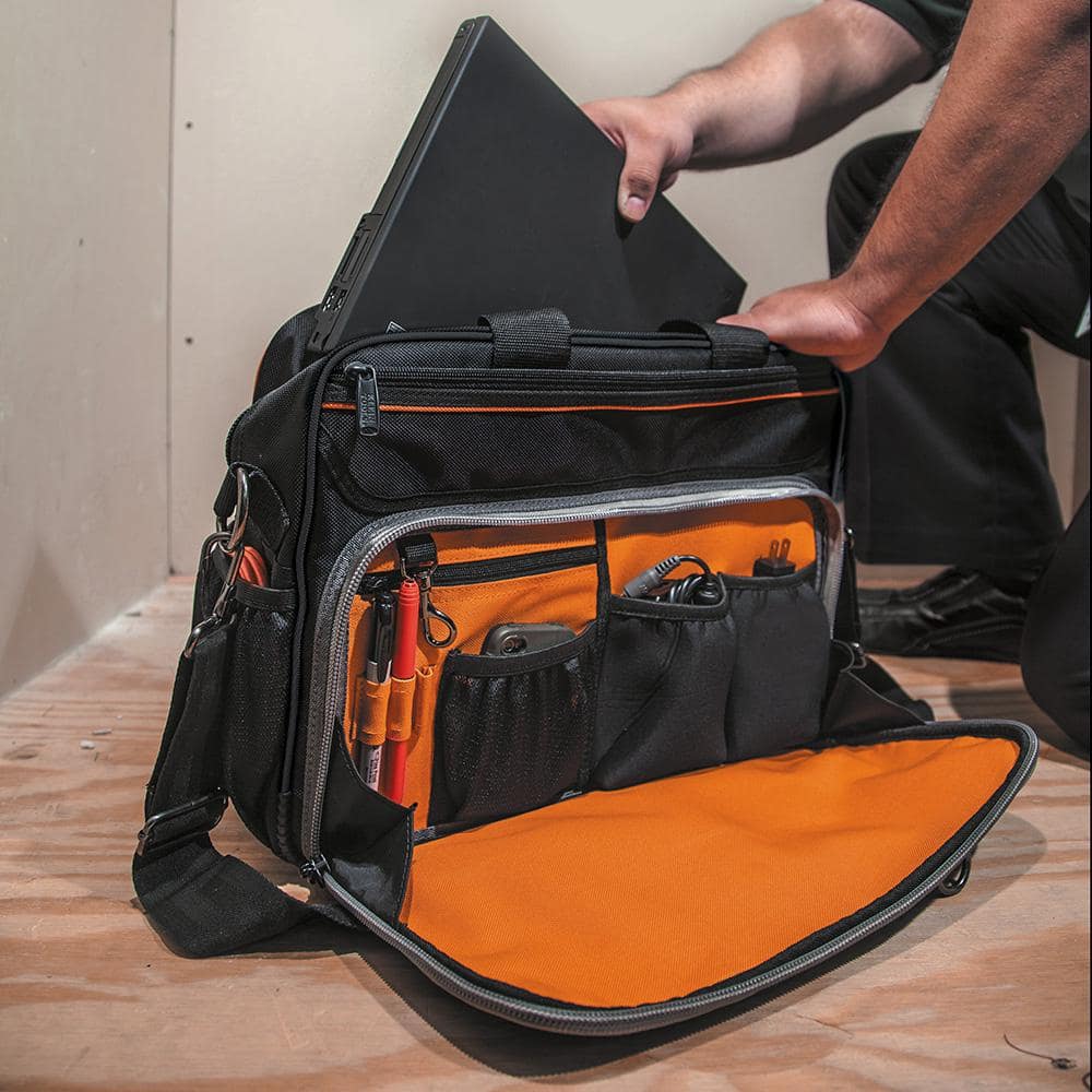Tool Bag, Tradesman Pro Tech Bag, 22 Pockets w/Laptop Pocket, 16-Inch - Hercitys