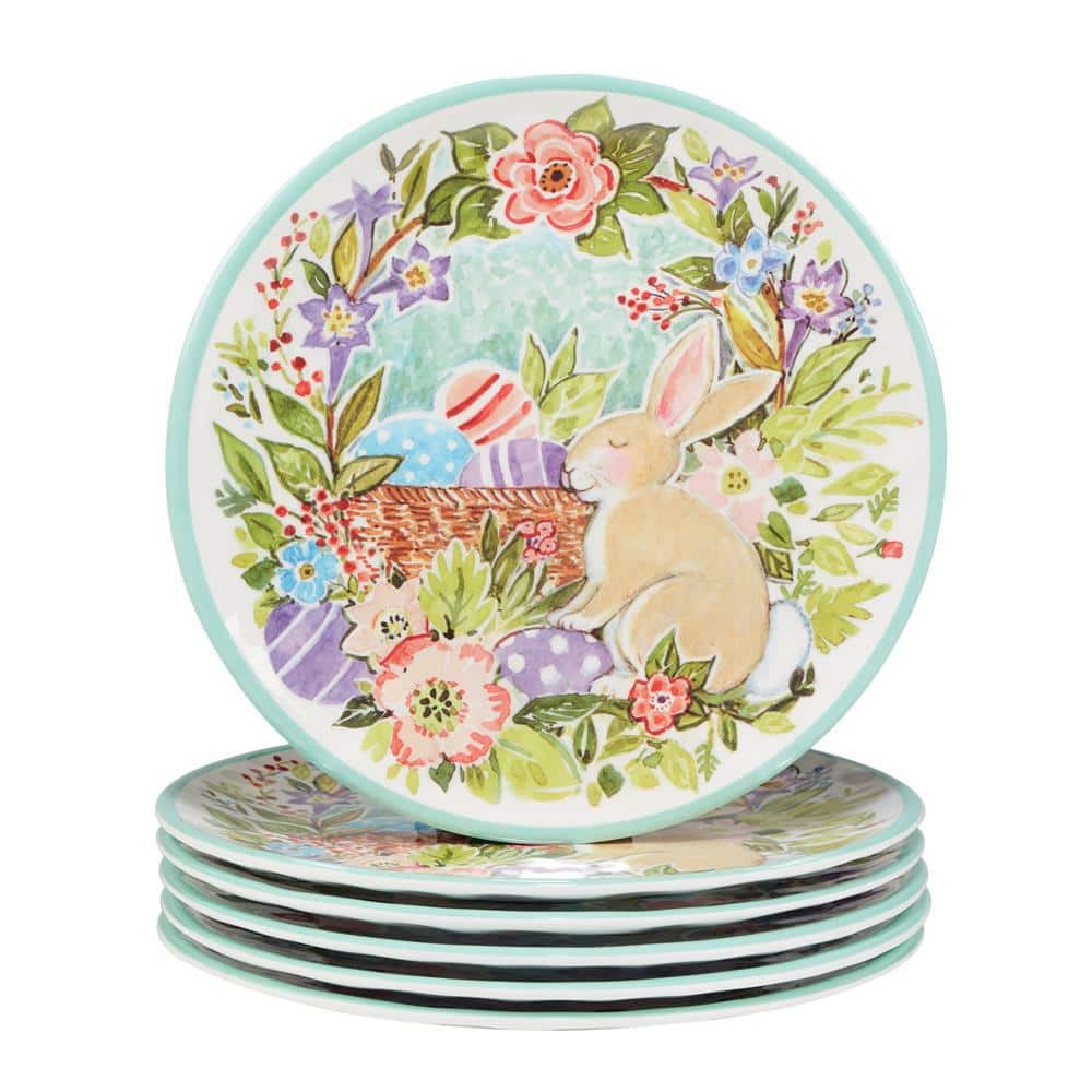 Joy of Easter Set Of 6 Salad Plate 9 in. - Hercitys