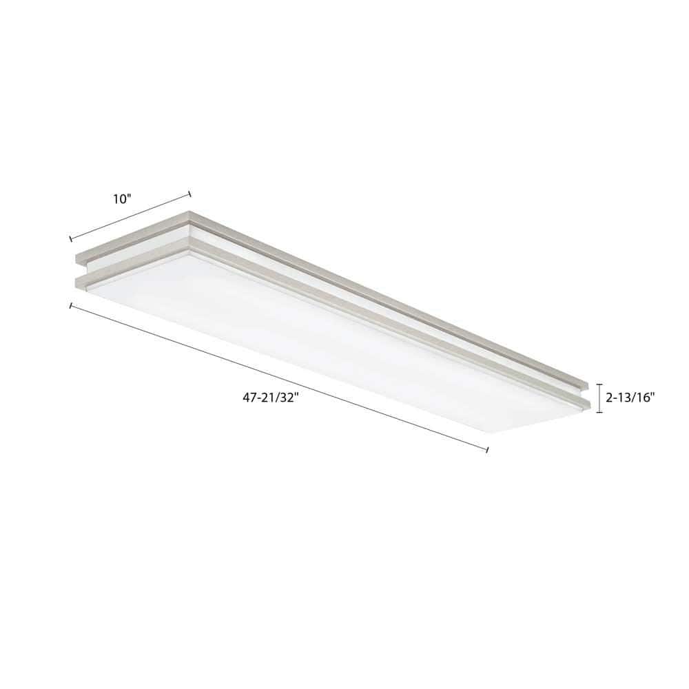 Brushed Nickel Linear Saturn LED Flush Mount - Hercitys