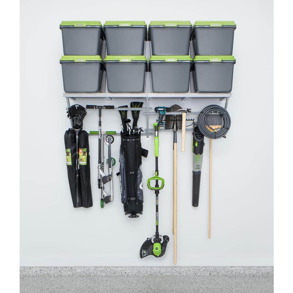 64 in. W Utility Shelf and Track Storage System - Hercitys