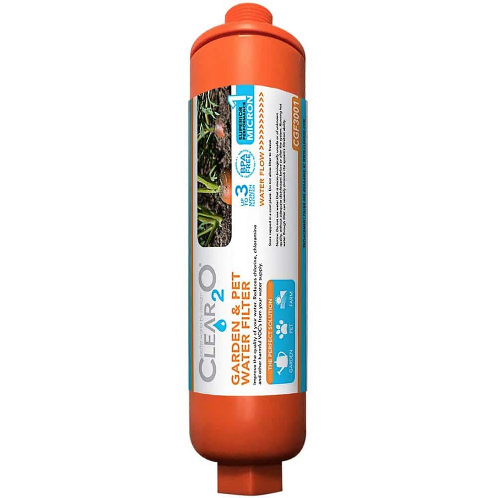 Garden and Pet Water Hose Filter – Reduces Chlorine, Lead, Heavy Metals – Ideal for Organic Farmers – (Orange) - Hercitys