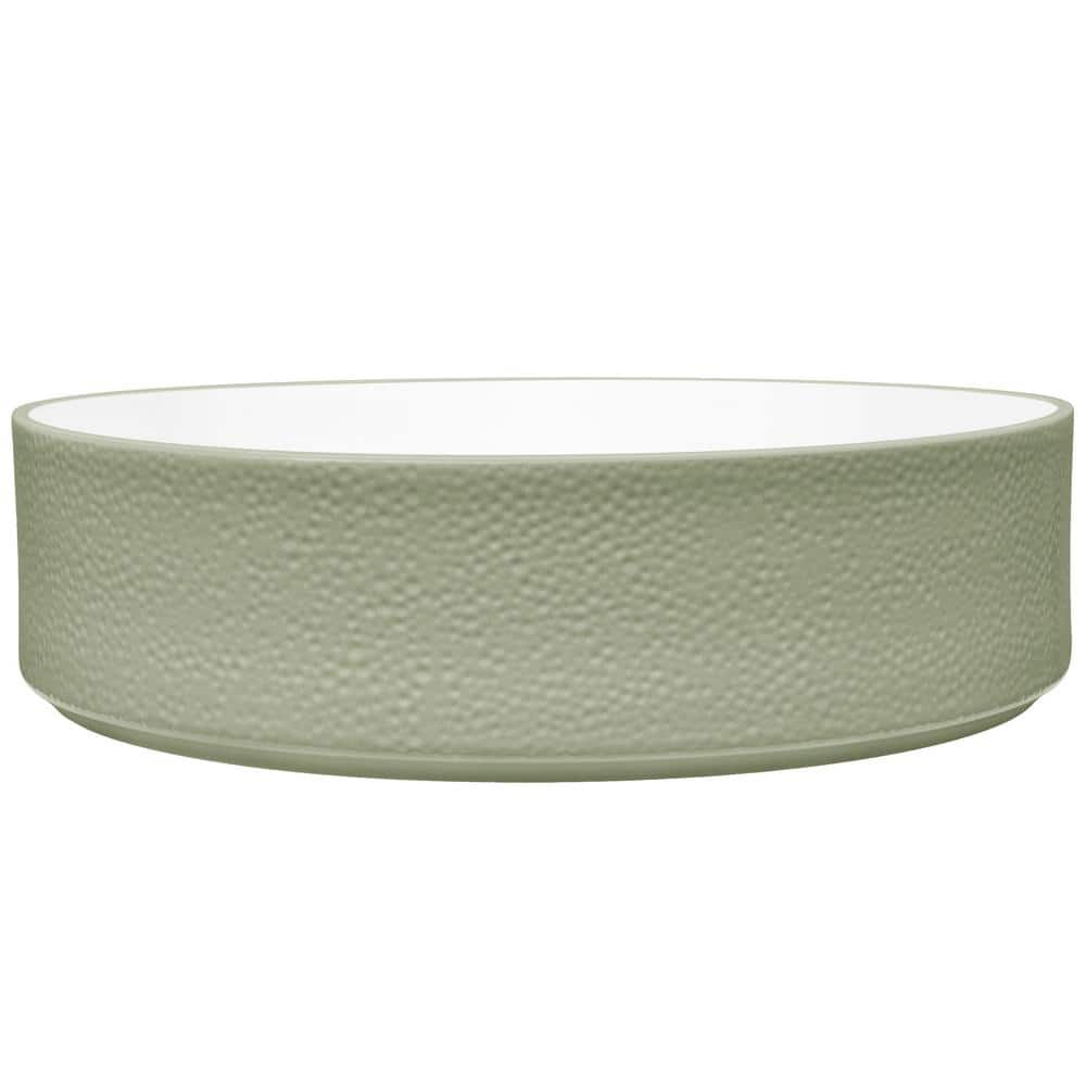 Colortex Stone Sage 10 in., 67 fl. oz. Porcelain Serving Bowl - Hercitys