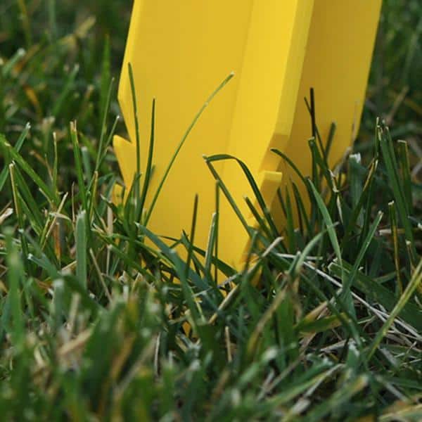 Tuffspike Razor 19 in. Yellow PVC Anchor Pack of 6 - Hercitys