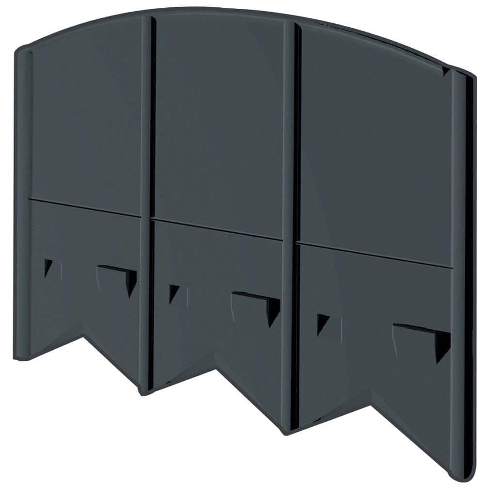 Choppers 60 ft. Black Resin Hammer-In Landscape Edging (120-Piece Set) - Hercitys