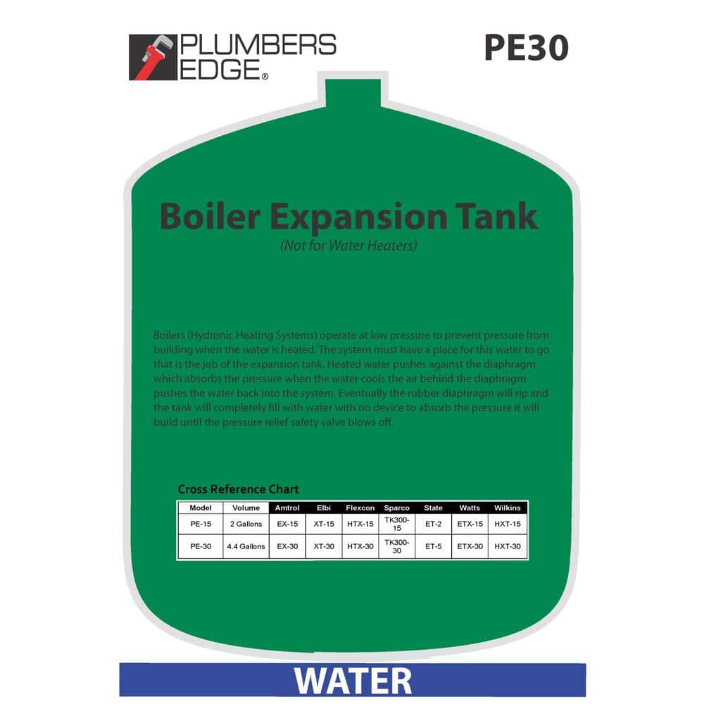 Plumbers Edge 30 Expansion Tank - Hercitys