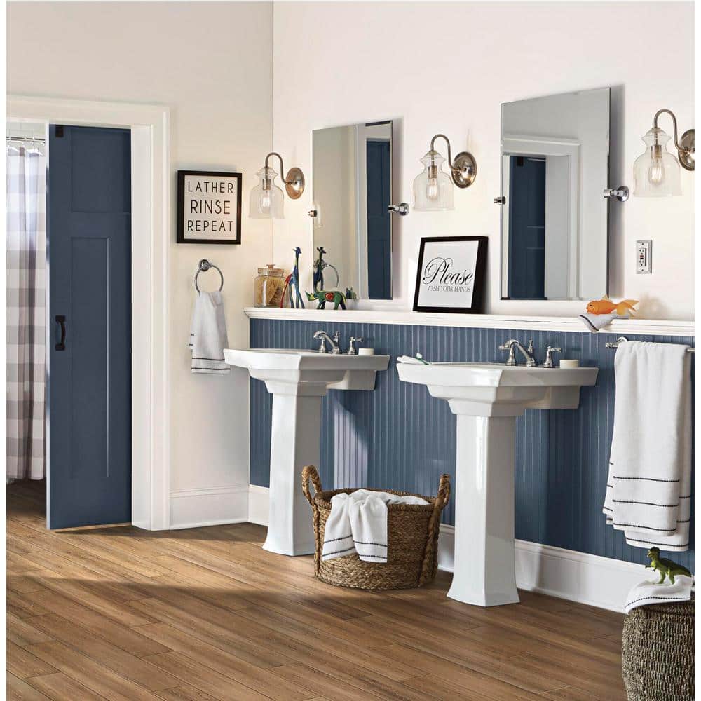 Hillside 9/32 in. T x 5.1 in. W Waterproof Hand Scraped Engineered Bamboo Flooring (15.5 sqft/case) - Hercitys